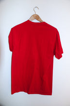 Vintage 2018 reasons to love red and black print mens red medium tees