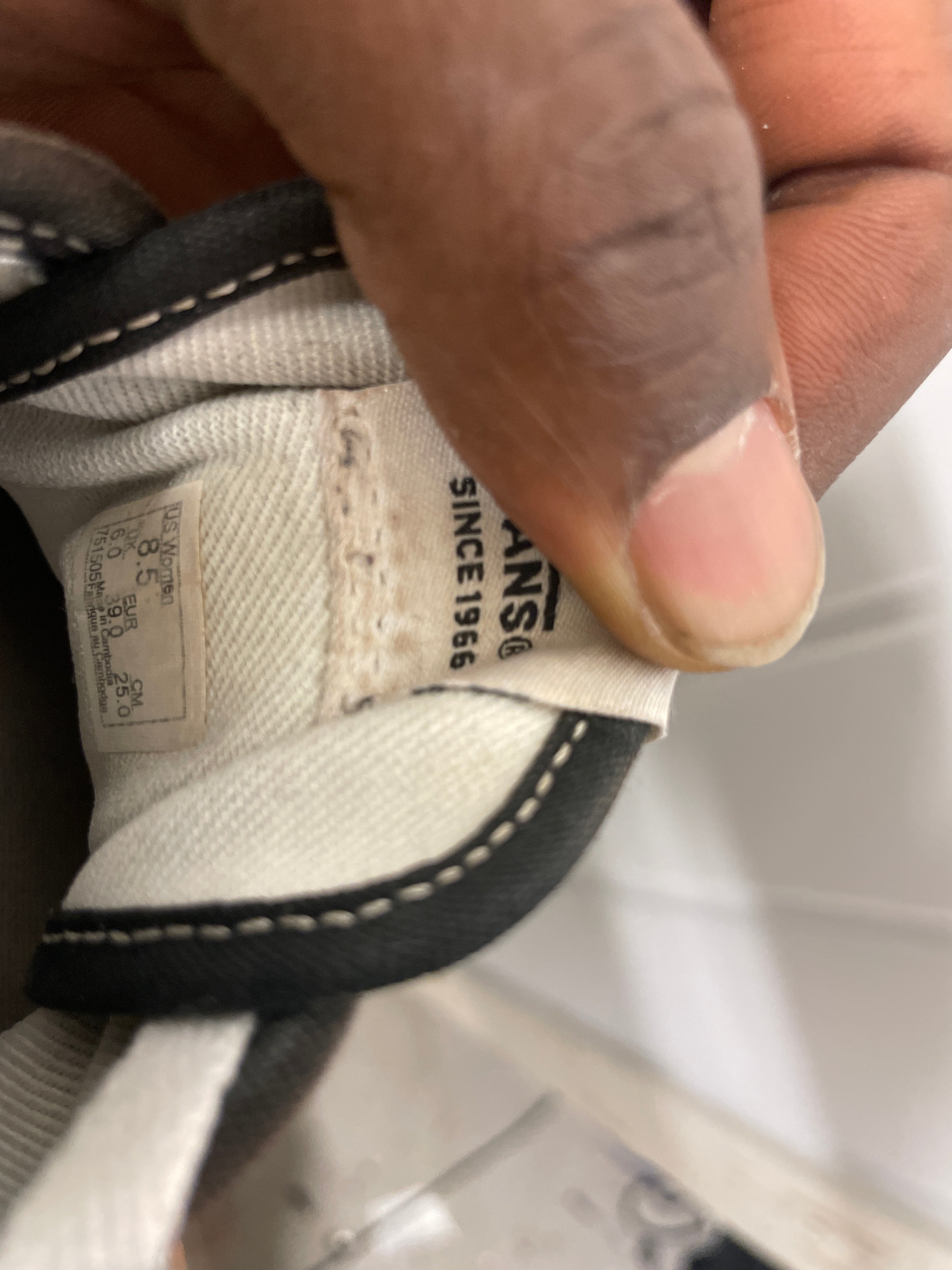 Vintage y2k black vans sneakers UK 6