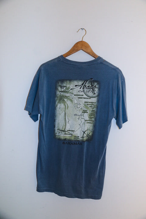 Vintage blue abaco bahamas mens medium T-shirt