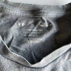Vintage Men's Under Armour logo t-shirt in grey size M|L28W21|SKU 5354