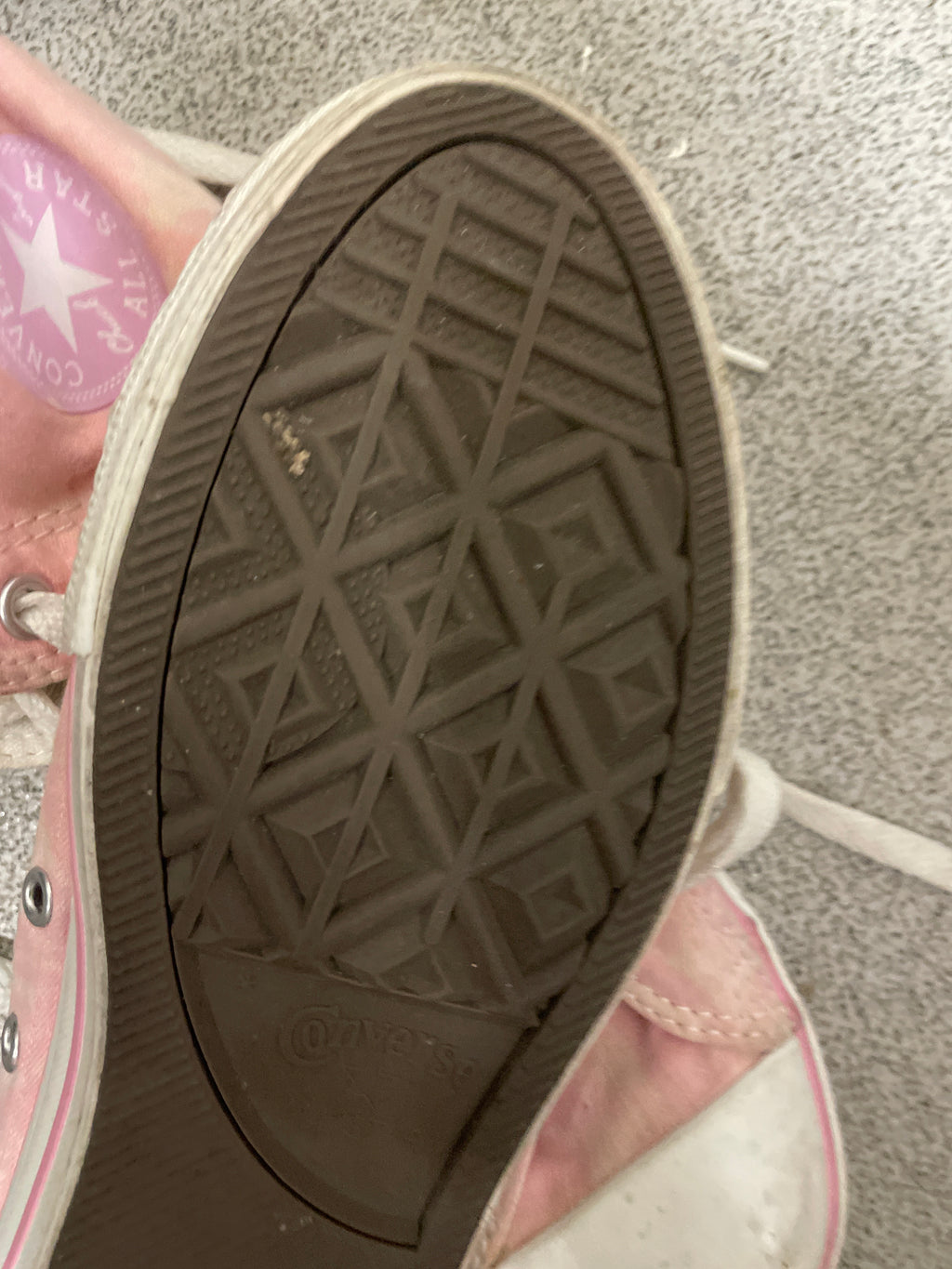 Rubynee Vintage y2k pink converse high trainer sneaker