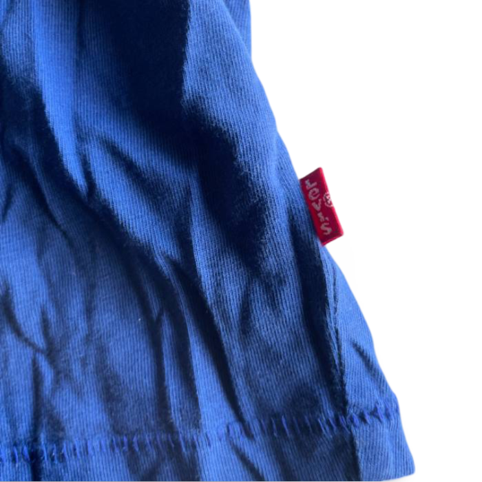 Vintage Levi`s Dark Blue Logo Crew Neck Short Sleeves T Shirt Size M| L29W20|SKU 5355