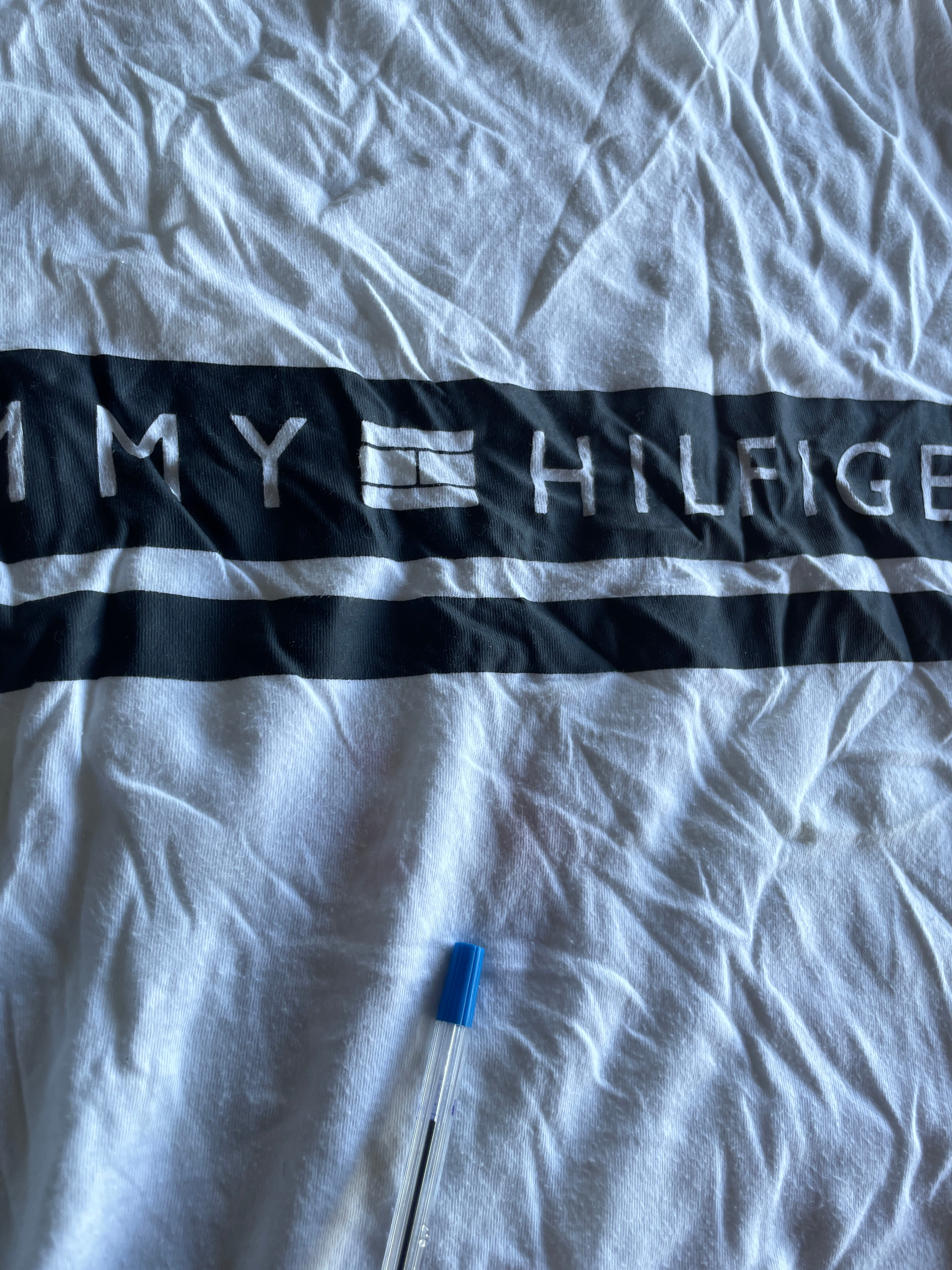 Vintage men's  white Tommy Hilfiger short sleeve tees in Size S|L28W20|SKU 5359