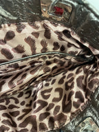  Rubynee Vintage y2k Riverisland silver leather fancy hand bag
