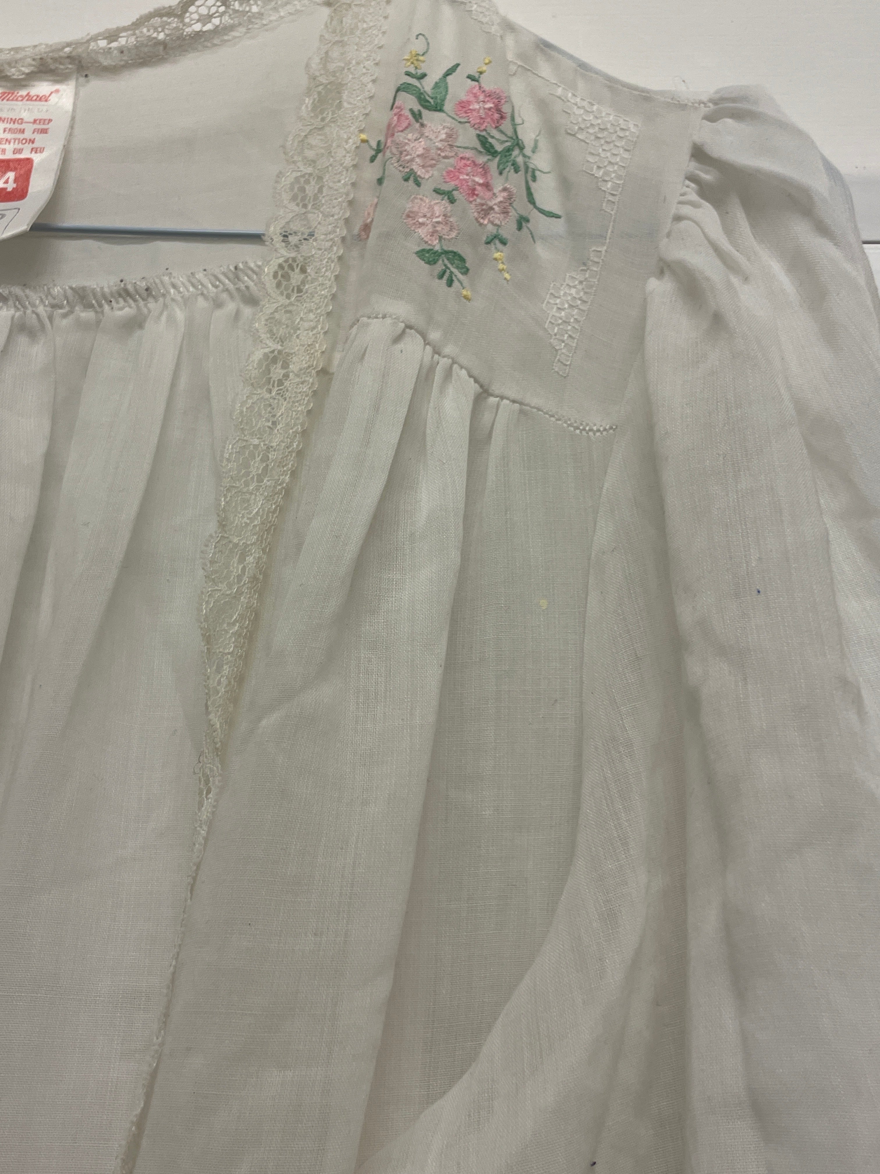  Rubynee Vintage y2k St.Micheal women white night gown