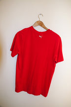 Vintage red puma big logo mens medium t-shirt