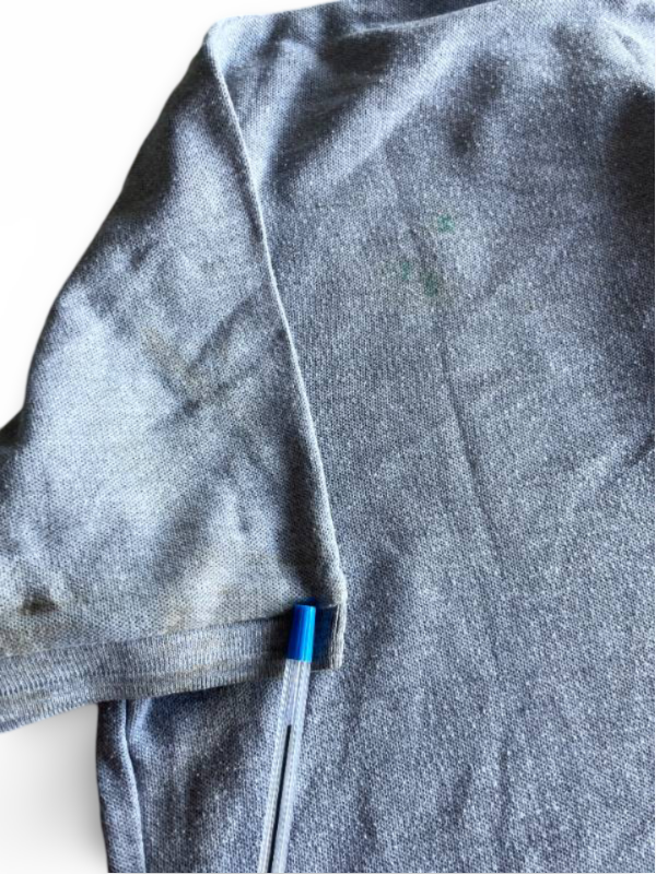 VINTAGE GREY SLAZENGER REGULAR FIT  MEN'S POLO SHIRT SIZE M|L28 W20|SKU 5363