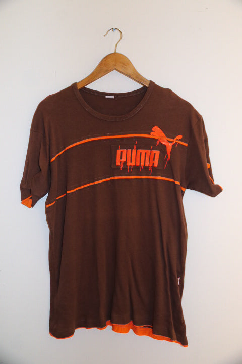 Vintage brown medium mens puma tees