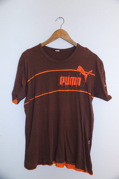 Vintage brown medium mens puma tees