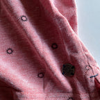 Vintage Baileys Mens Contrast Polo Shirt Multi Print Coral pink in L| L28 W22| SKU 5364