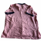 Vintage Baileys Mens Contrast Polo Shirt Multi Print Coral pink in L| L28 W22| SKU 5364