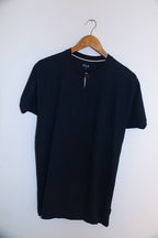 Vintage Fila plain blue medium mens t-shirt