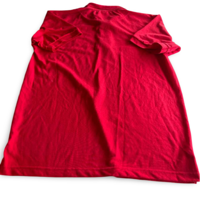 Vintage men's tommy hilfiger regular fit red short sleeve polo shirt in L| L32 W22| SKU 5367