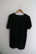 Vintage champion plain black V-neck mens medium tees