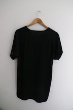 Vintage champion plain black V-neck mens medium tees