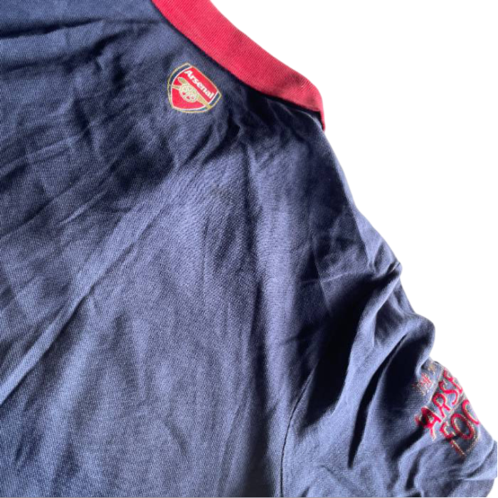 Vintage men's 90s puma Team ARSENAL FC Blue polo shirt in M/L| L29 W19| SKU 5371