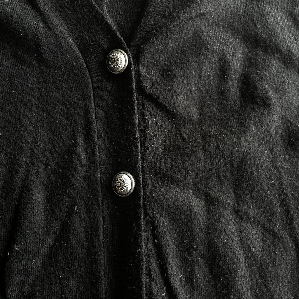 Vintage women's Joan Vass Stitch Detail  Light Heavy Button down Cardigan in S| L31W20|SKU 5372