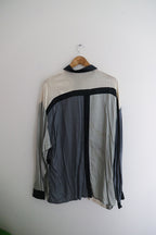 Vintage XXL Colour Block Multi Long Sleeve Shirt
