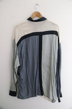 Vintage XXL Colour Block Multi Long Sleeve Shirt