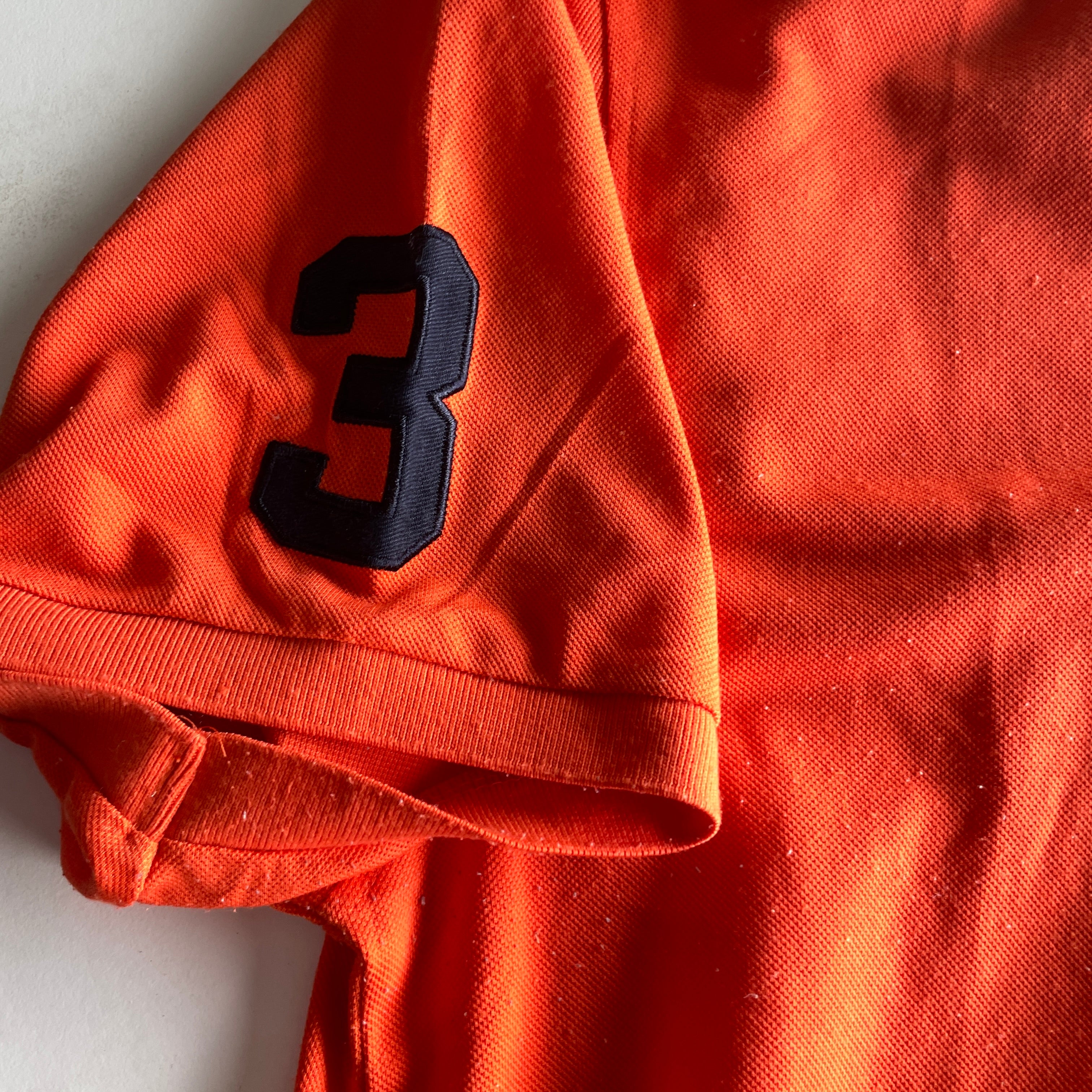 Vintage Mens Polo Ralph Lauren Polo Players #3 Custom Fit  ORANGE XXL| L31W23|SKU 5373