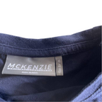 Vintage women's McKenzie T Shirt Adult Large XS Navy Blue Regular Short Sleeve |L24W15|SKU 5374