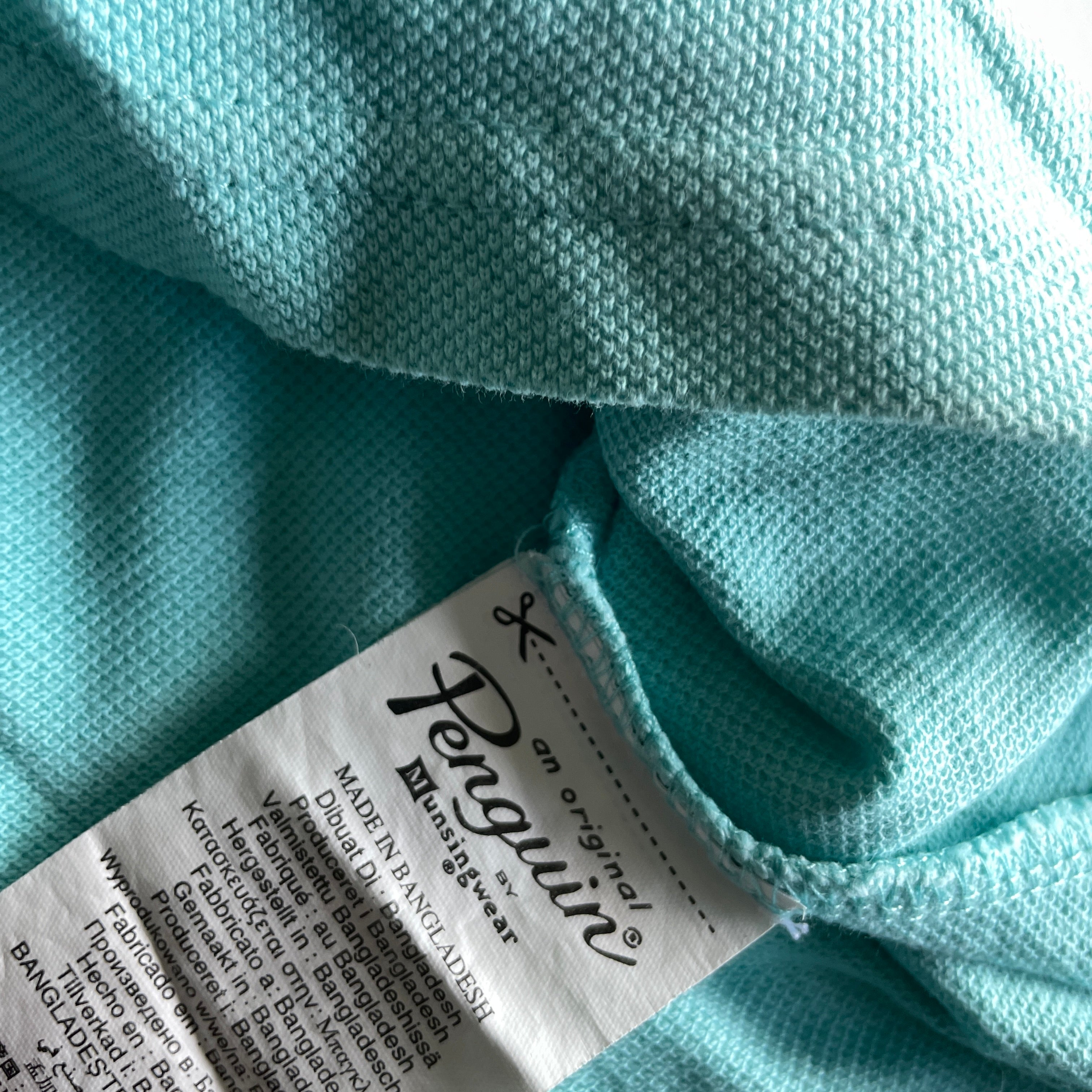 Vintage penguin original Kids 10-11yrs UK 10 unisex Cotton blue Polo |L22W17| SKU 5376
