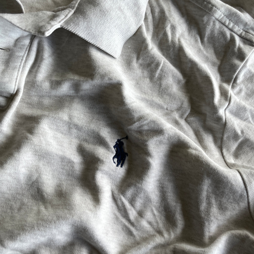 Vintage Polo Ralph Lauren Men's grey Polo-shirts in 2XL| l31 w21| SKU 5377