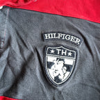 Vintage men's red Tommy Hilfiger Embroidered Crest short sleeve Polo in 2XL| L38W24| SKU 5379