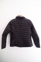 Vintage old navy petite brown full zip medium puffer jacket