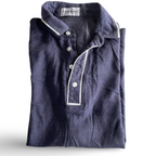 Vintage men's Navy blue Topman regular fit Polo Shirt in M| L28 W17| SKU 5382