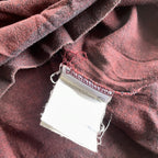 Vintage men's westbury maroon long sleeved rugby polo shirt in size M|L29W21| SKU 5383