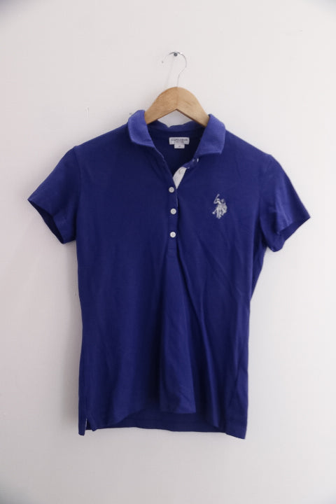 Vintage US Polo ASSN blue mens medium Polo shirt