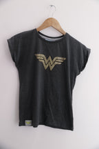 Vintage Warner brothers 1984 iconic logo print small grey tees