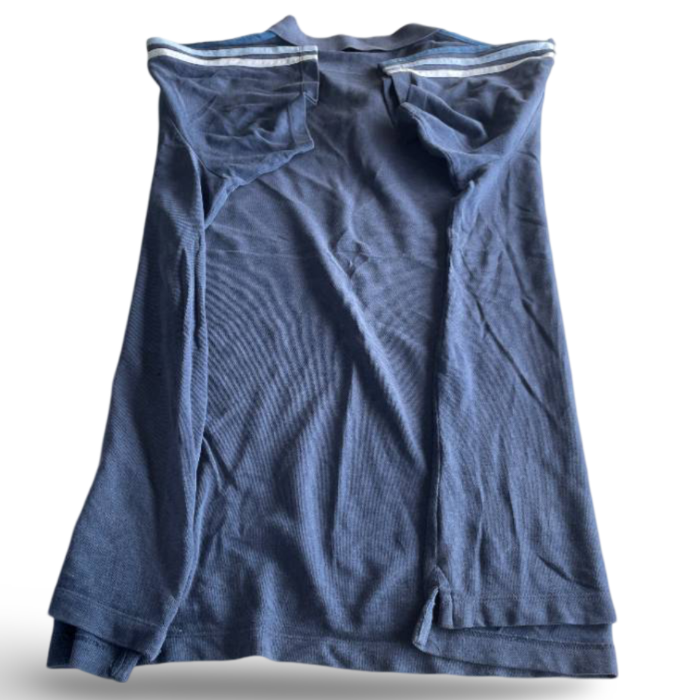 Vintage ADIDAS Clima365 90s men's dark blue oversize XXL polo shirt| L33 W25| SKU 5381