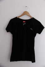 Vintage black puma v-neck large tees