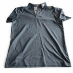 Vintage Athletic fit Polyester Polo FootJoy blue Golf Shirts for Men in M| L29W20| SKU 5385