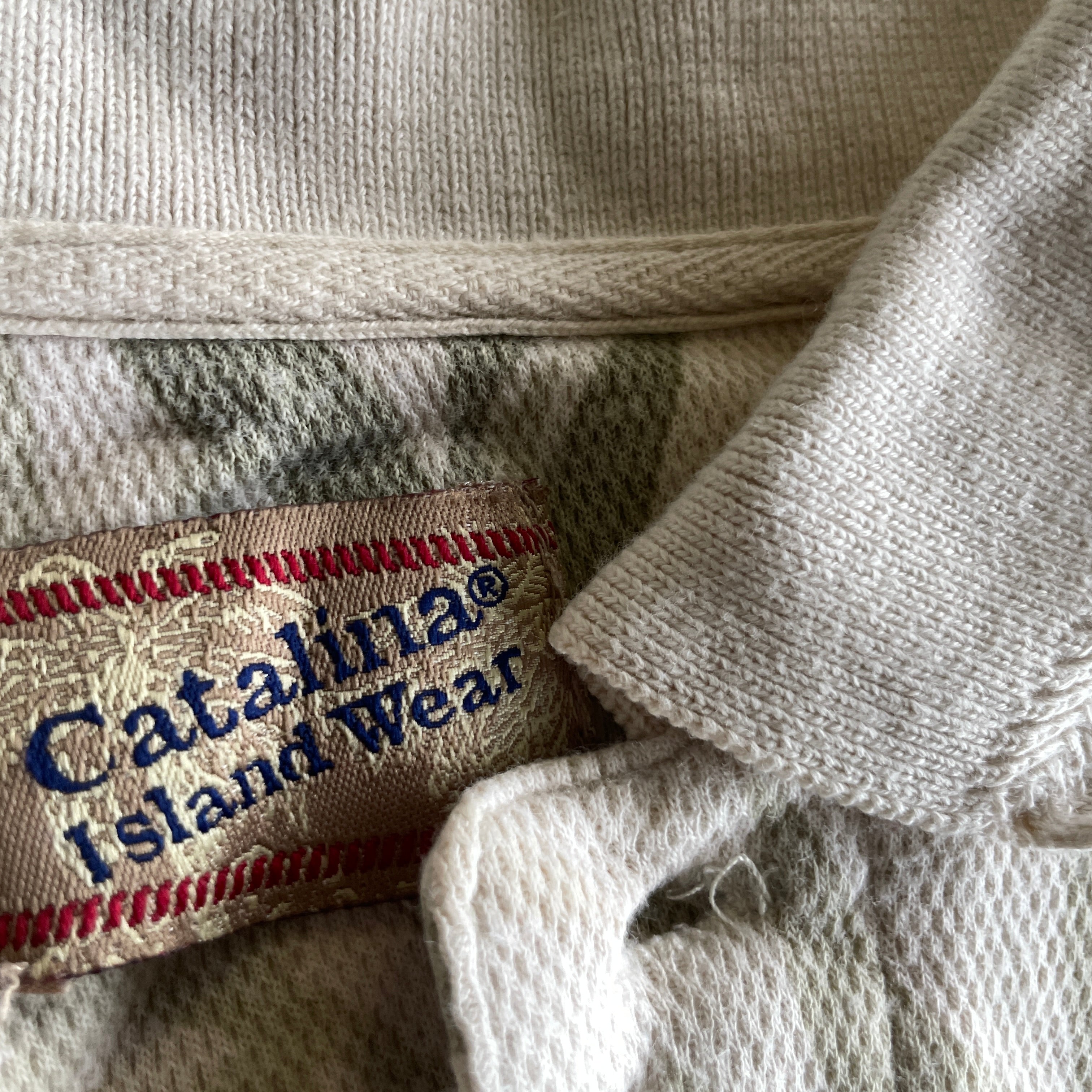 Vintage Catalina Island Wear Men's Shirt Yellow Polo Aloha Golf Casual Short Sleeve L|L29 W20|SKU 5387