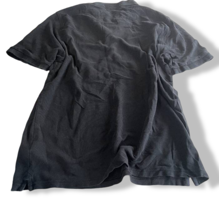 Vintage M&S Men's Navy Pure cotton pique Polo-shirts in XL|L31W19|SKU 5388