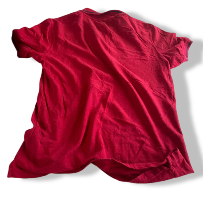 Vintage men's red True Religion world tour polo shirt fits L| L32 W21| SKU 5389