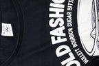 Vintage womens black Old fashion graphics XL tees