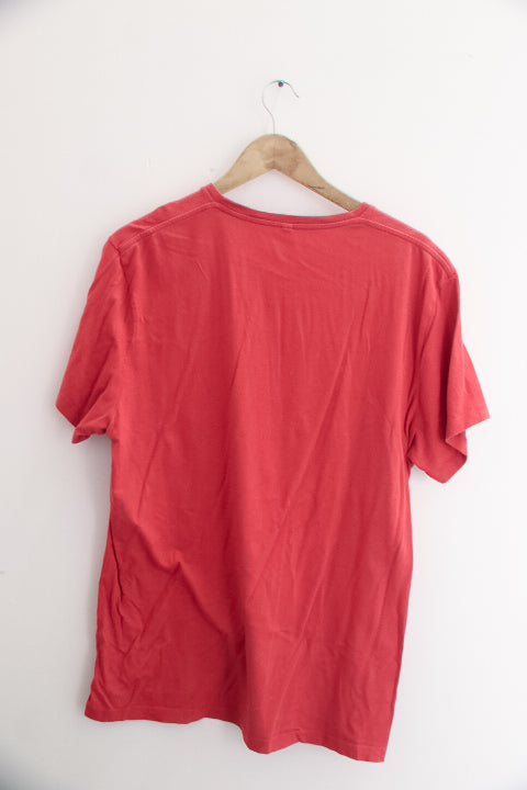 Vintage large jack wills red plain mens tees