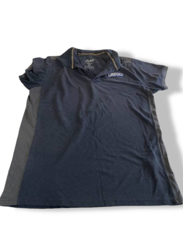 Vintage snicker work wear navy polo shirt in L| L31 W21| SKU 5395