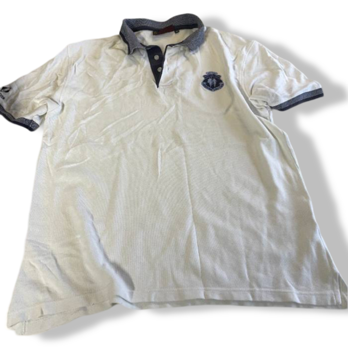 Vintage men's white Superb Glenmuir 80's Golf Polo shirt T-Shirt size M| L29 W22| SKU 5397