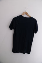 Vintage Black Sergio Tacchini mens V-neck plain tees