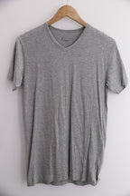 Vintage Grey Large Sergio Tacchini mens V-neck plain tees