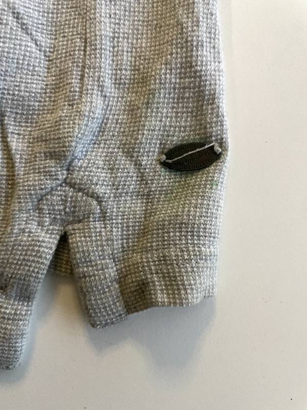Vintage Mens Debenhams GO-TO-K-YO grey Polo Shirt in XL| L28 W22| SKU 5399