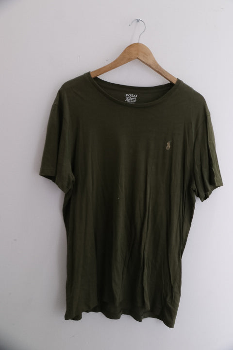 Vintage polo ralph lauren brown mens large plain tees