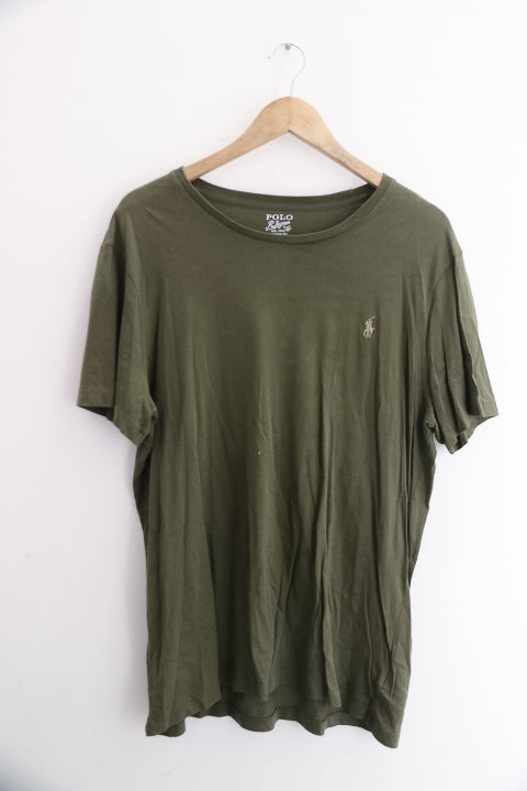Vintage polo ralph lauren brown mens large plain tees
