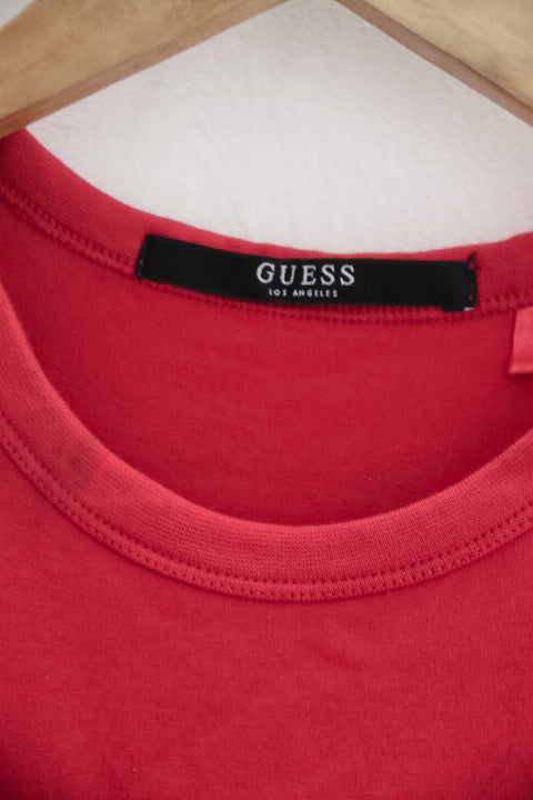 Vintage Guess Los Angeles printed red tank top XS