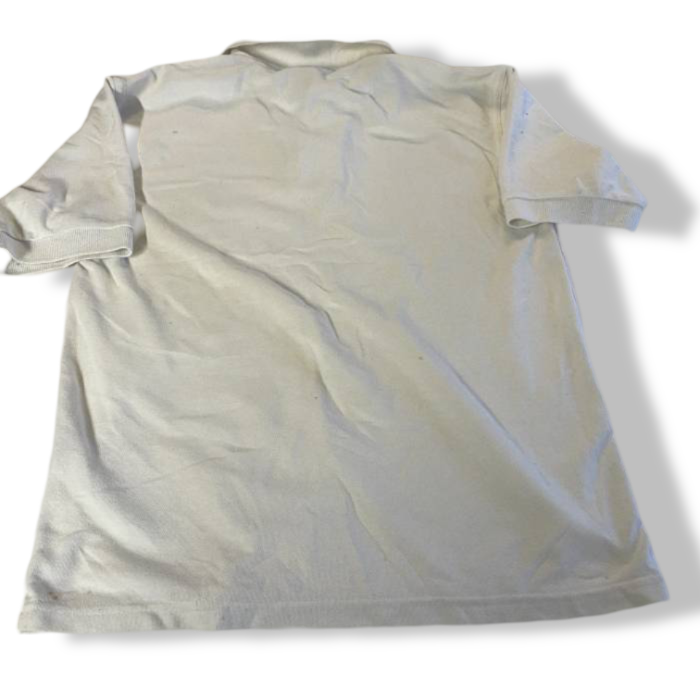 Vintage  white regular fit Blue Marine Casual polo tees for Men in M|L27W19|SKU 5403